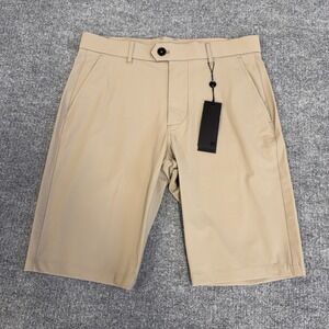Greyson Golf Shorts Montauk Polyamide Men 30 Riverstone Khaki Tan 10" Inseam NEW